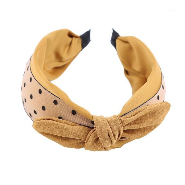 

ears bow polka dot headband cute hair accessories head bandwidth side band femme1