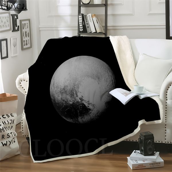 

cloocl blankets space dwarf planet pluto 3d print sofa travel throw blanket teens plush quilt