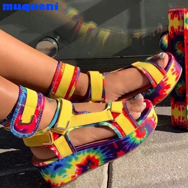 

sandals summer big size 35-43 design ladies gladiator colorful women platform wedges shoes woman, Black