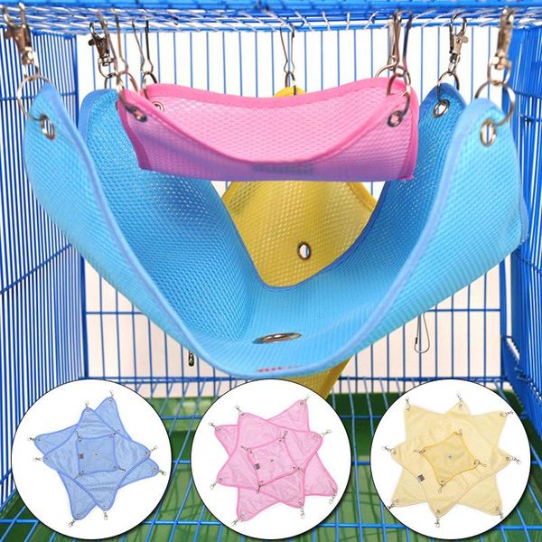 

rodent hammock square shape summer breathable mesh bed pet rat hamster ferret small animals swing toy hanging house animal supplies