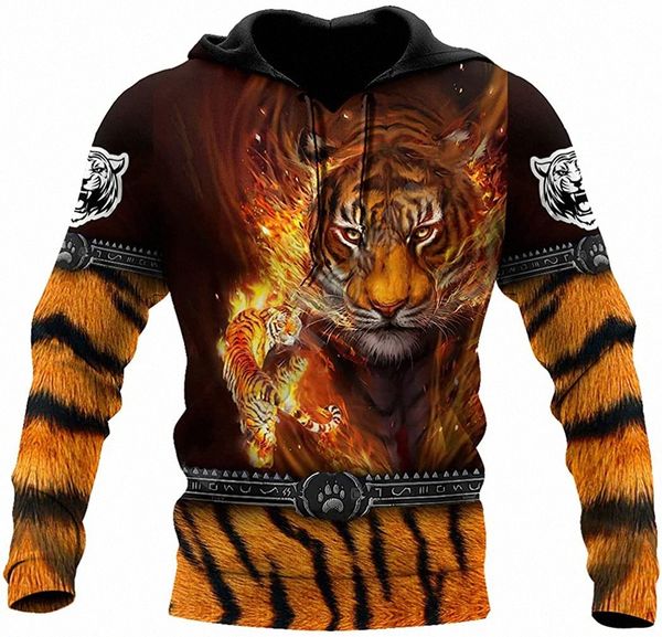 

animal tiger 3d printed hoodie sweatshirt zip pullover casual jacket tracksuits d6wn#, Black