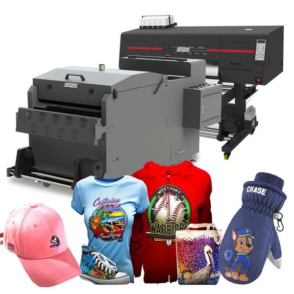 

printers dtf printer 60cm with double 4720 i3200 printhead shake powder machine heat transfer pet film