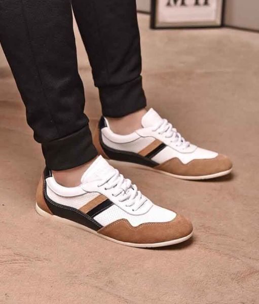 

luxury paris men designers casual shoes sneakers genuine leather flat trainers outdoor sports runner shoe with box 38-44eu, Black