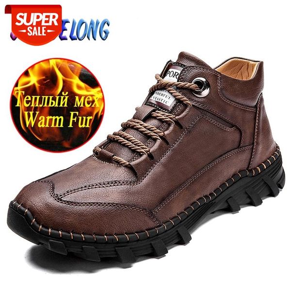 

winter brand men's boots plush warm men's winter boots fur comfortable snow fashion designer sneakers 38-48 #5w5j