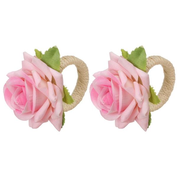 

napkin rings 2pcs wedding rose clasps simulated flower decor )
