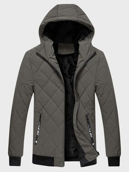 

men hooded quilted winter coat z0tq#, Black;brown