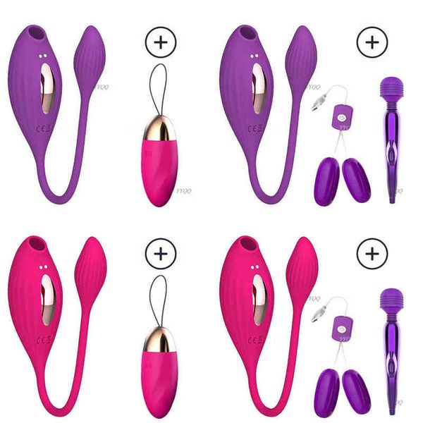 Nxy Sex Toy Vibratori Insegnamento Uccello Femmina Uovo vibrante Ventosa Clitoride g Spot Doppio impatto Partner Masturbazione Adulto 1218