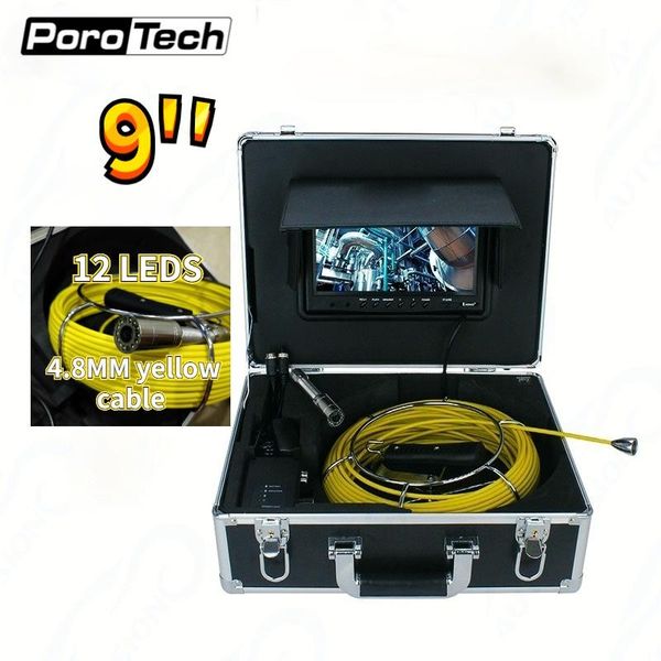 

industrial endoscope 1000tvl hd 23mm digital borescope camera waterproof 9inch lcd screen snake inspection ip cameras