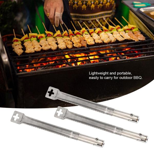 

tools & accessories 4pcs universal stainless steel pipe tube burners bbq grill gas parts replacement