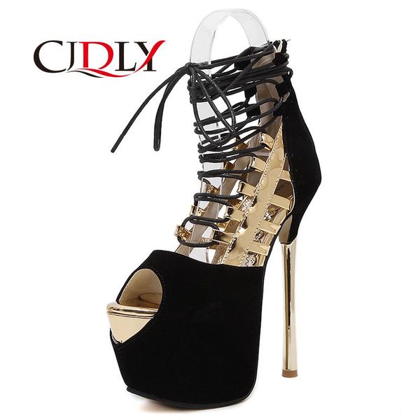 

women pumps high heels sandals platform summer for gold silver wedding evening party shoes lace up, Black