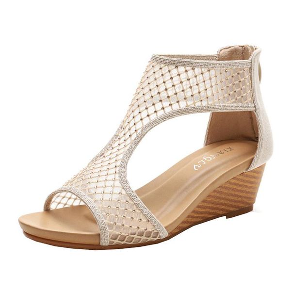 

sandals kalsooni 2021 women wedges hollow-out heeled, Black