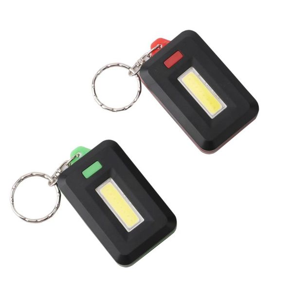 

ultra bright 3 modes cob led portable mini key chain pocket torch light lamp for camping hiking by 3* flashlights torches