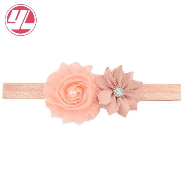 

1pcs infant children flower pearl baby headbands headwear toddler headband elastic hair accessories for kids diy 580, Slivery;white
