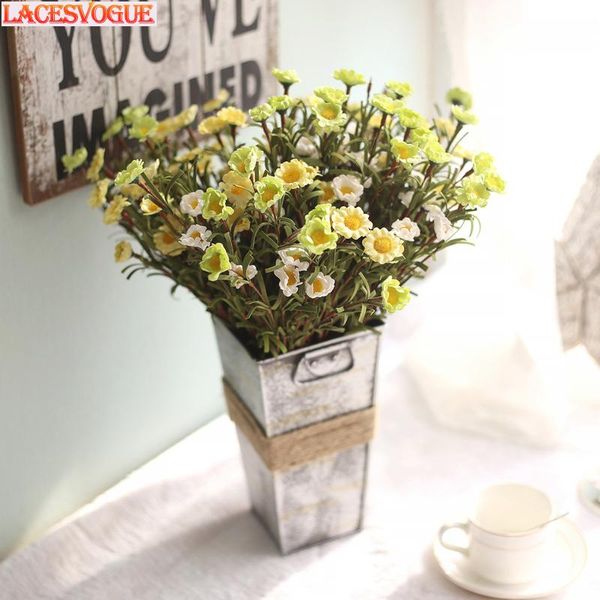 

artificial flowers pe foam 8 head daisy bouquet garden decoration wholesale fake wedding home 11pcs decorative & wreaths
