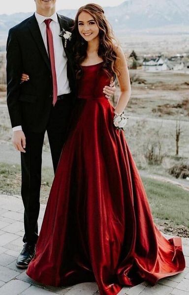 Dunkelrotes langes Ballkleid, bodenlang, ärmellos, Partykleid für besondere Anlässe, maßgeschneidert, Übergröße erhältlich