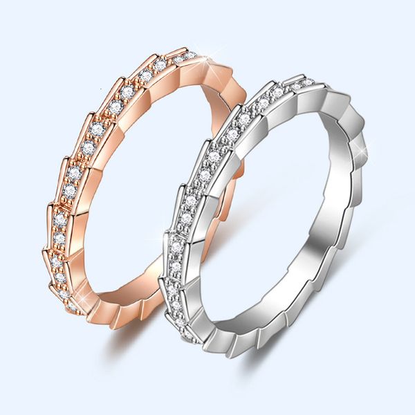 

ring tiktok snake rose , female gold, whole hand ornament, Silver