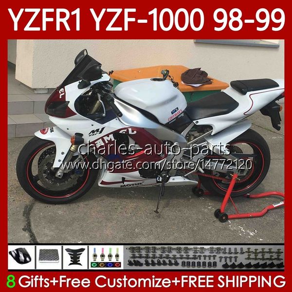 Corpo de Motocicleta para Yamaha YZF R1 1000 CC YZF-R1 YZF-1000 98-01 Bodywork 82No.25 YZF R1 YZFR1 98 99 00 01 1000CC YZF1000 1998 1999 2000 2001 Fairings OEM Kit Camel Red Blk
