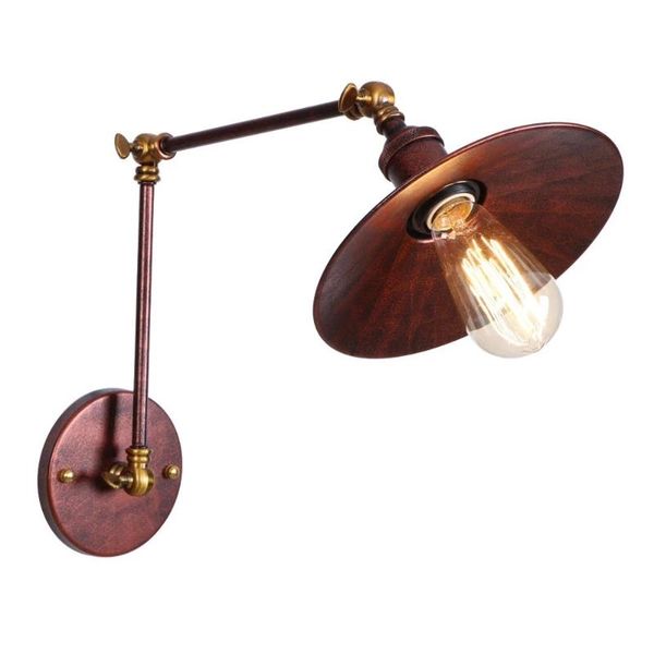 

wall lamp industrial adjustable long swing arm vintage edison style home led e27 110-240v stairs corridor bedside lighting