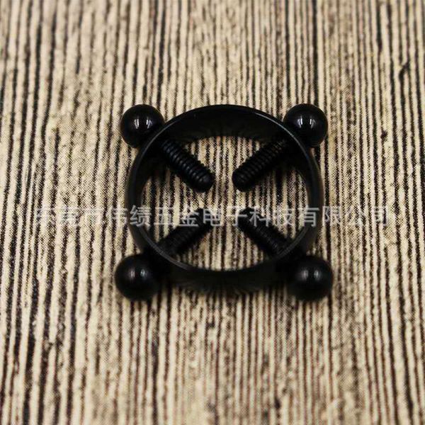 

stainless steel puncture jewelry milk ring four locking screws