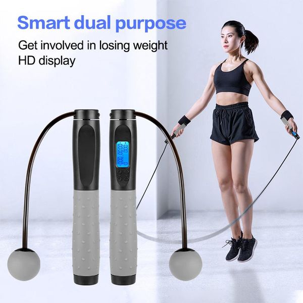 

jump ropes cordless smart electronic digital skip rope calorie consumption fitness body building exercise jumping in stock
