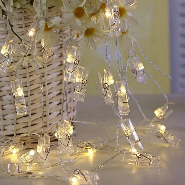 

strings led string light transparent po clip christmas star outdoor lantern decoration