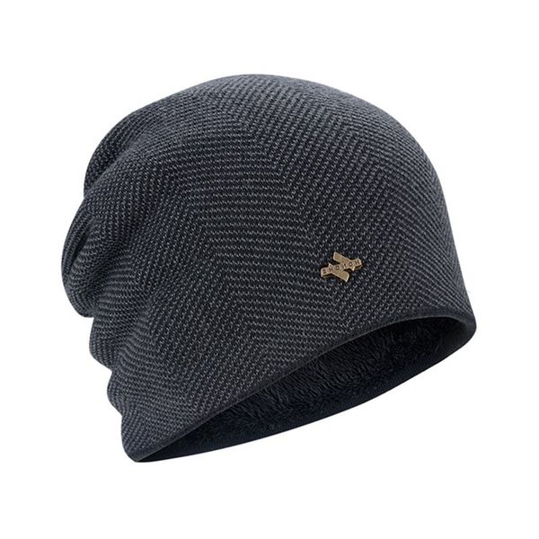 

fashion knitted caps men winter warm thick wool embroidery others apparel cold hat couple street hatsbeanie good quality skull outdoor, Black;white