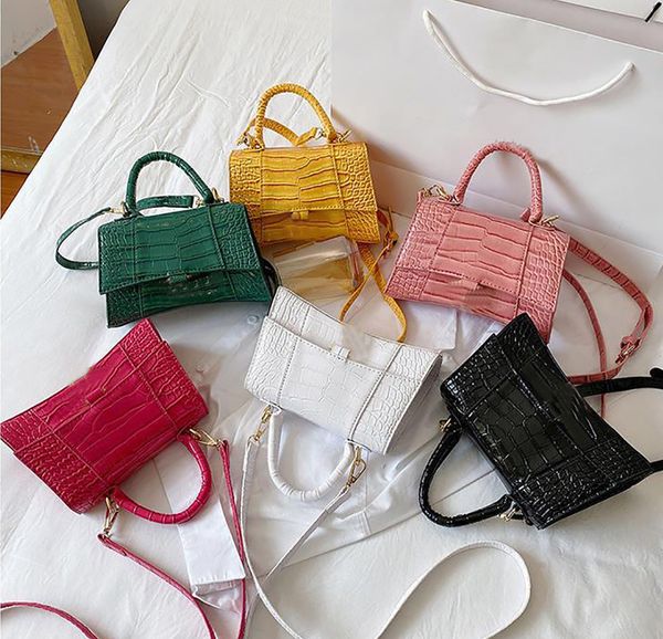 

designer luxury storage bag ladies casual one shoulder messenger crocodile pattern