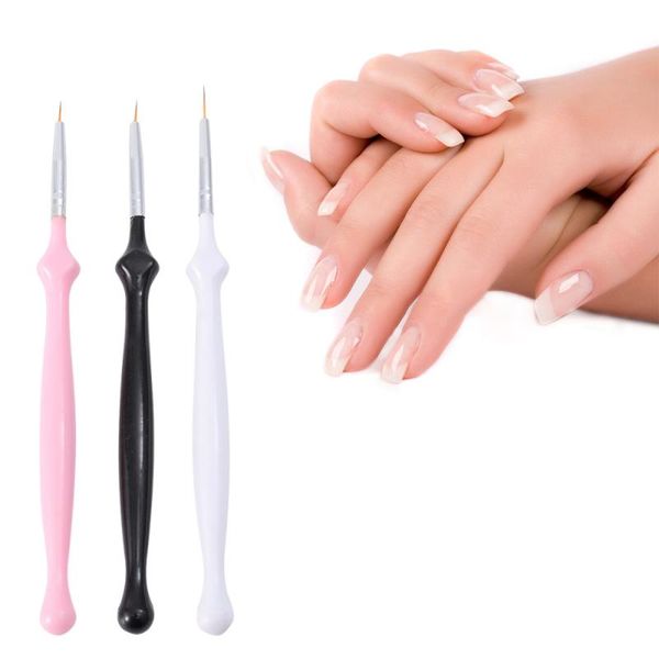 

3pcs nail art line pen brush liner brushes creative unique fashion for, Yellow