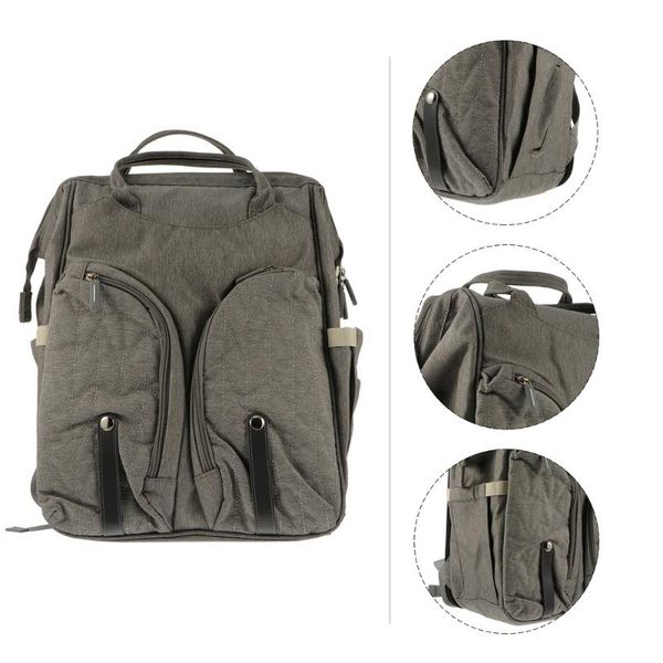

multi-functional baby diaper backpack with insulated pocket and folding crib bags