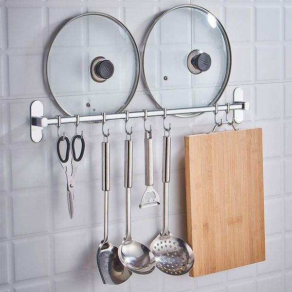 

kitchen storage & organization hanger stainless steel rack for home silver