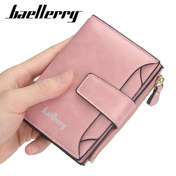 

wallets baellerry 2021 fashion women wallet leather female purse designer housekeeper small and purses qb6198a, Red;black