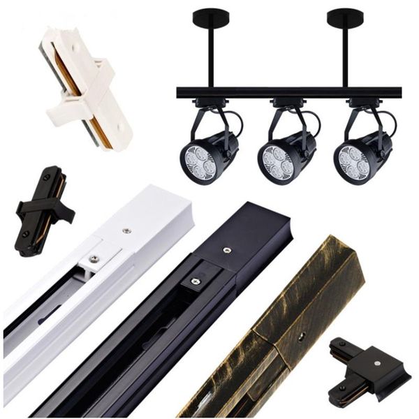 

10pcs/lots thick aluminum 1m led track light rail connectors,universal rails,aluminum track,lighting fixtures,2-wire lights