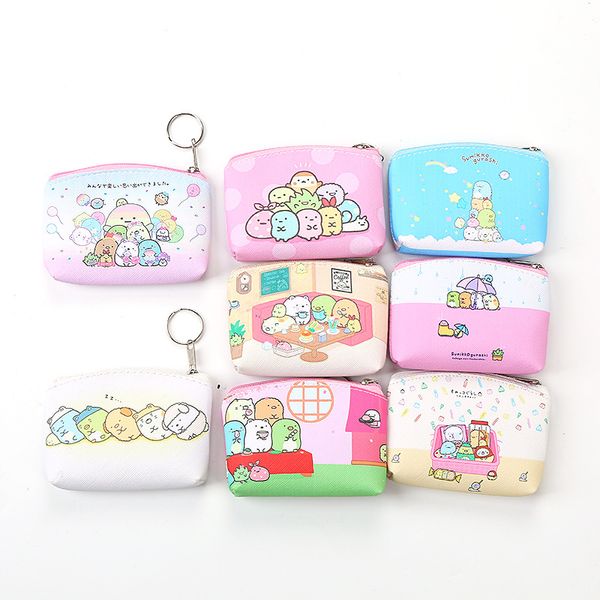 Cartoon Cute Creative PU Portamonete Fashion Key Change Bag Mini Portafoglio per bambini