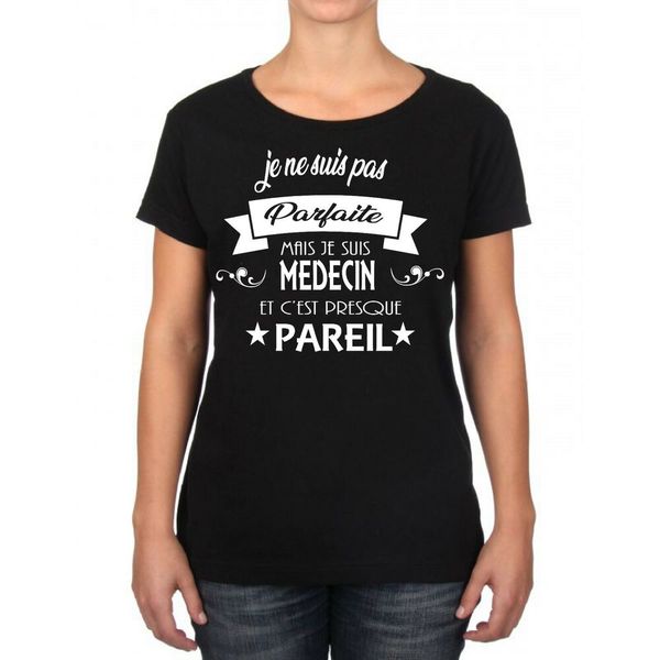 

womens t-shirt medic, doctor, medic, White;black