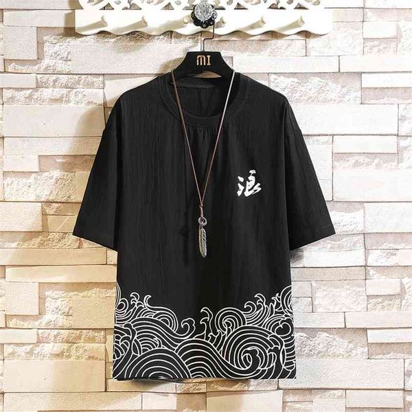 

short sleeve t shirt men summer white black tshirt tees hip hop punk rock fashion clothes oversize 4xl 5xl o neck 210707
