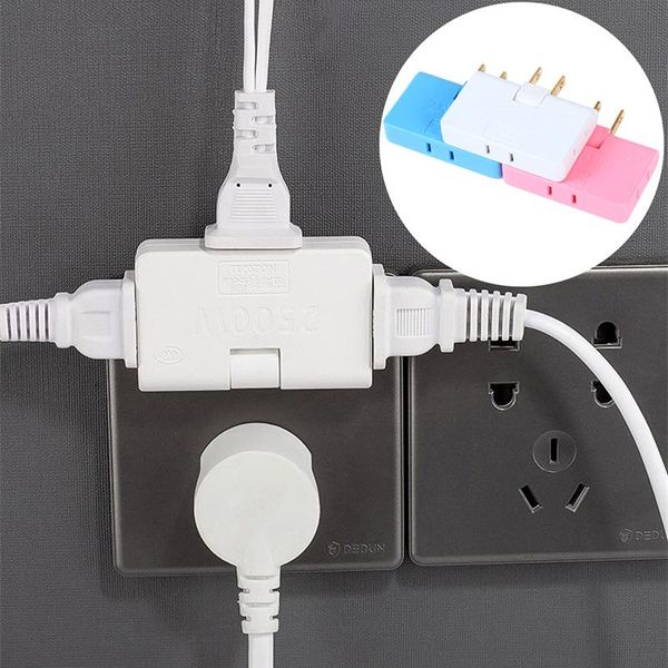 

smart power plugs rotatable socket converter one in three 180 degree extension plug multi mini slim wireless outlet adapter light convenient