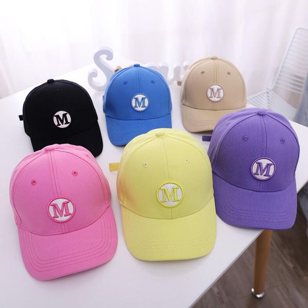 

spring and autumn children's candy color embroidered letter caps hats gsmb077 fashion outdoor sun shade for boys and girls hat ball cap, Blue;gray