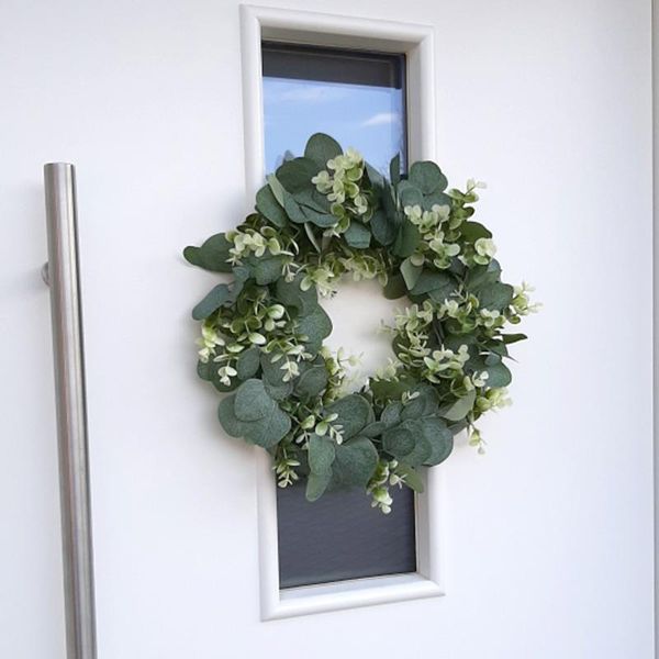 

party decoration eucalyptus wreath artificial plants background wall window decorative wedding supplies gifts diy christmas home