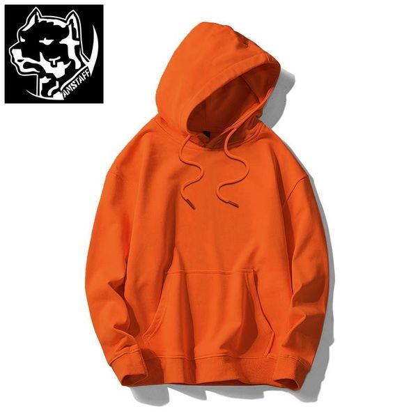 

2021 new hooded sweater thin casual loose fashion trend large men's top, Black