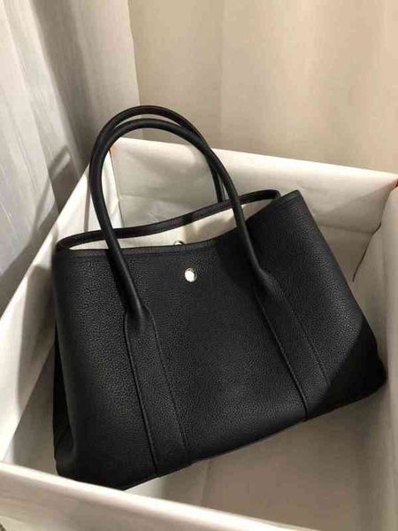 

garden tote hand leather women's one shoulder messenger shopping bucket