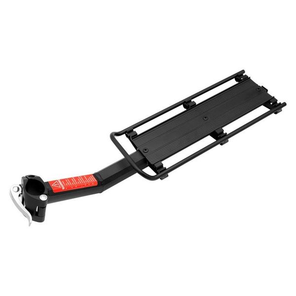 

car & truck racks adjustable bicycle rear rack aluminum alloy bike luggage carrier quick release cargo