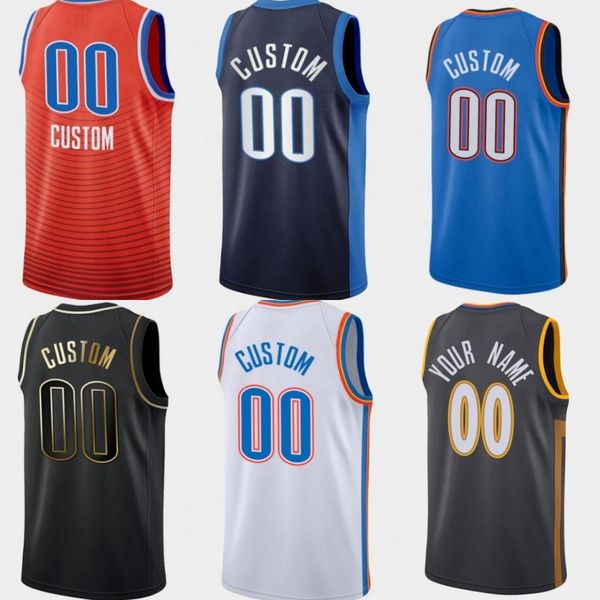 

custom thunder black city jersey
