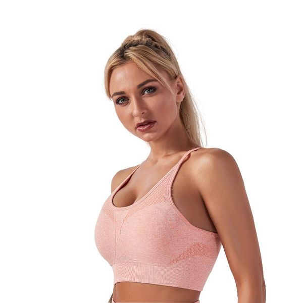 

yoga outfit 2021 women sports bra push up crop female fitness gym hollow breathable running athletic sportswear