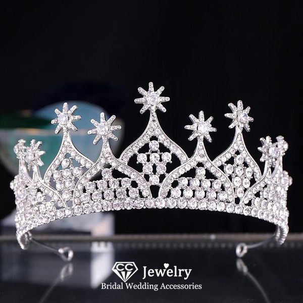 

women crown wedding accessories bridal hairbands engagement hair ornaments flower shape headdress romantic tiaras diadem hs50 clips & barret, Golden;silver
