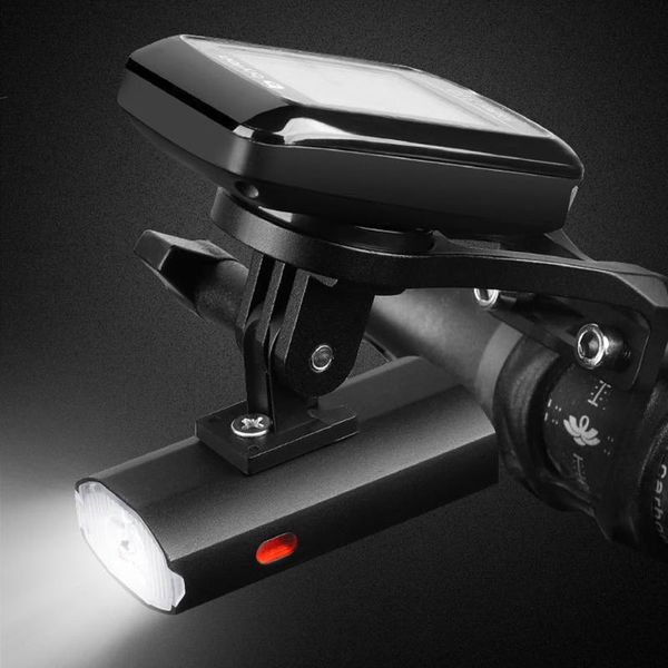 

bike lights bicycle lamp front headlight 300lm light usb rechargeable battery holder waterproof side 6 modes