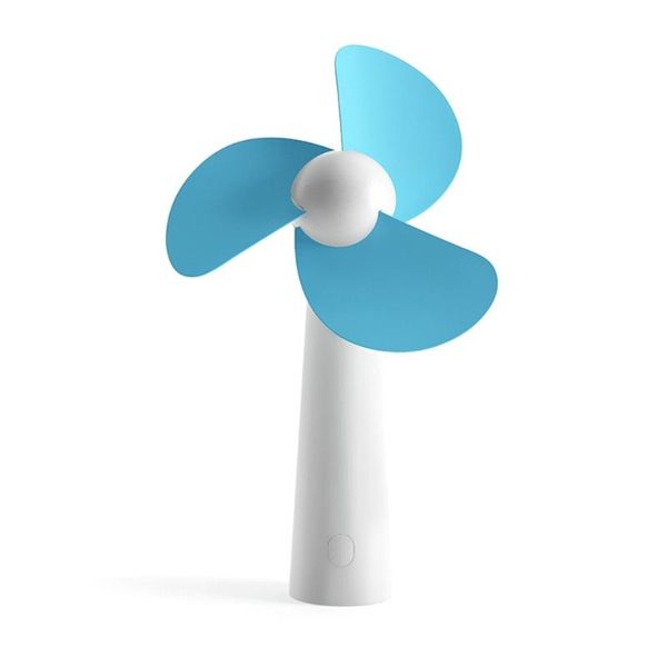 

electric fans handheld portable battery operated cooling mini fan personal for home and travel blue