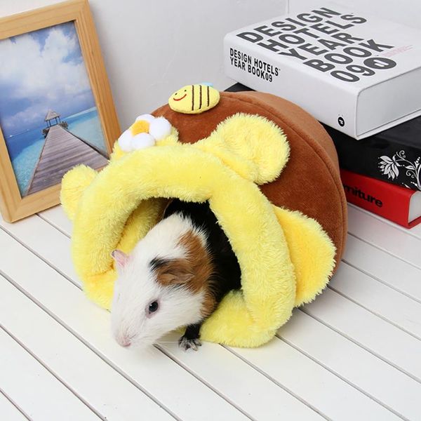 

kennels & pens hamster pet nest small dutch pig with cotton honey pot soft plush autumn and winter