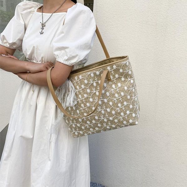 

duffel bags 2021 summer designer bag for women fashion tote hand straw handmade totes handbag gifts korea trends