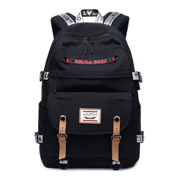 

backpack usb charging preppy style teen girls women large capacity schoolbag travel bag leisure daily mochila
