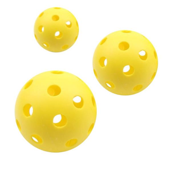 

3pcs airflow practice fun accessories lightweight training round shape pickleball set out durable sports outdoor golf balls